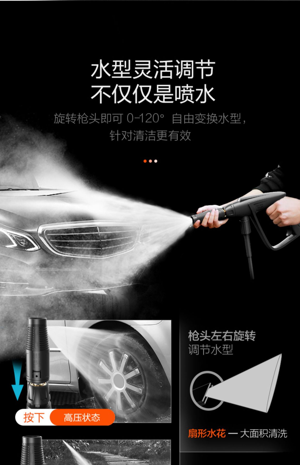 Yili commercial car washer high pressure 220v high power water gun water pump commercial high pressure car wash pump car wash