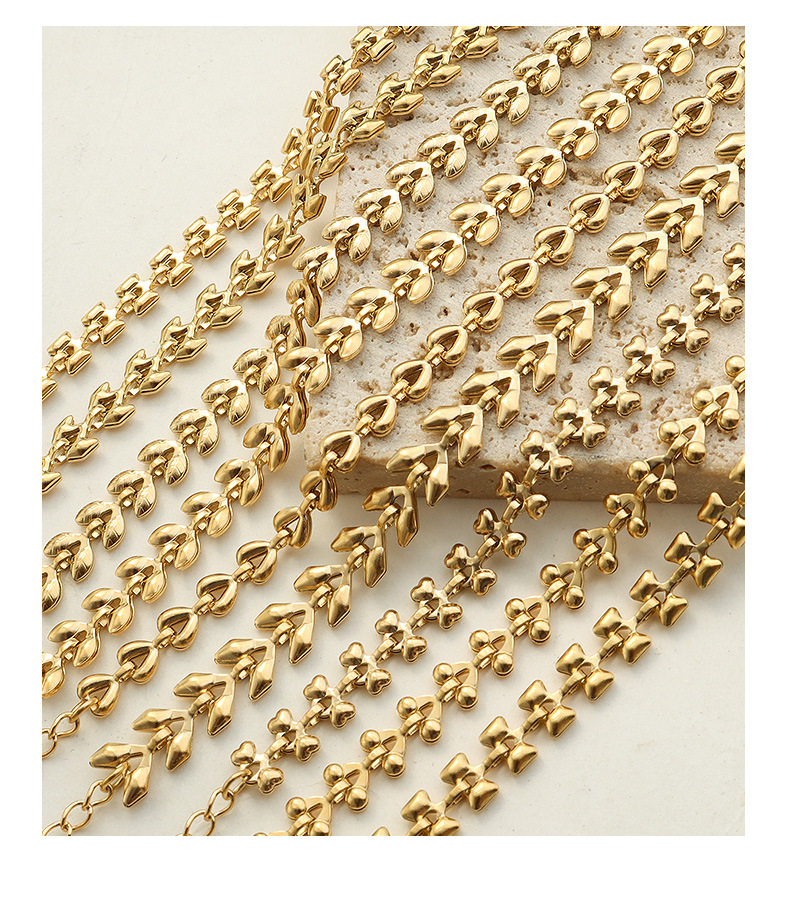 Niche design geometric diversity stitching bracelet necklace titanium steel non-fading