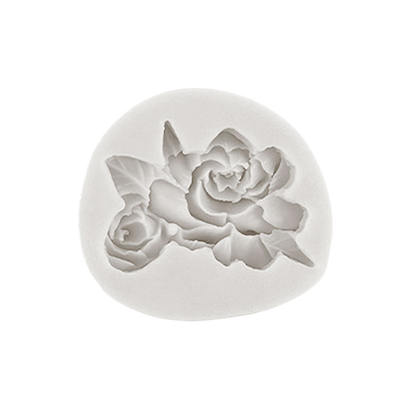 Gardenia flor huevo molde de silicona hecho a mano decoración la torta yeso masa epoxi aromaterapia vela Accesorios