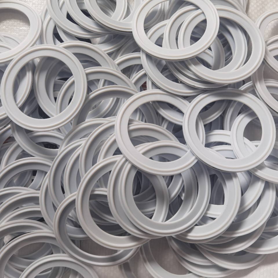 复合密封圈强力防漏水卡箍垫片耐酸碱耐高温耐油四氟橡胶平垫片