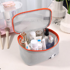 Beilian ポータブルトイレタリーバッググリッド大容量旅行口紅収納袋卸売ビーチ速乾性化粧品バッグ卸売