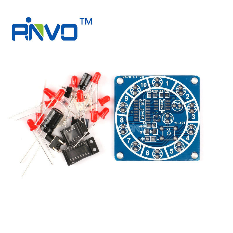 DIY电子幸运转盘套件/电子骰子 DIY电子小制作 趣味电子套件