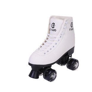 Spot Cross-Border New Rubber Brake Adjustable Roller Skates for Boys and Girls Universal Four-Wheel Double-Row Skates