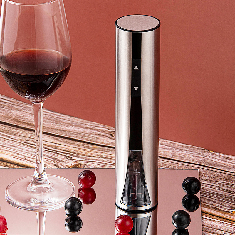 跨境亚马逊不锈钢电动开瓶器 电动红酒开瓶器 葡萄酒酒具起子