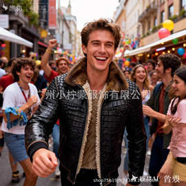 2025欧美爆款加绒时尚夹克外套