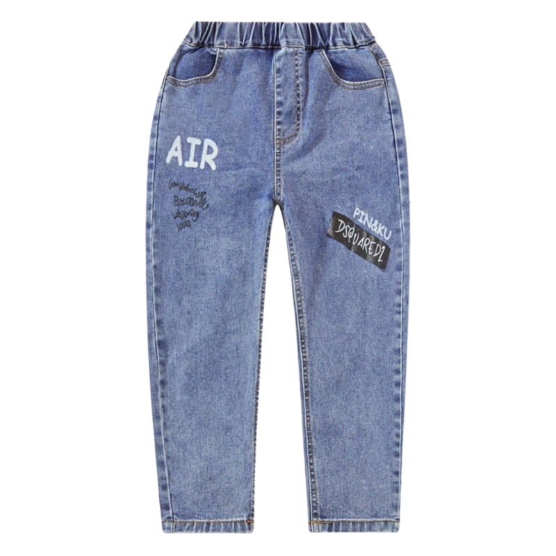 Boys' Jeans 2026 Spring and Autumn New Style Children's Clothing Wholesale Small, Medium, and Large Boys' Student Children's Pants