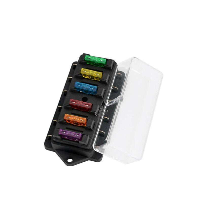 【生产批发】农用车专用保险丝座 直排式6位保险座 现货多路座