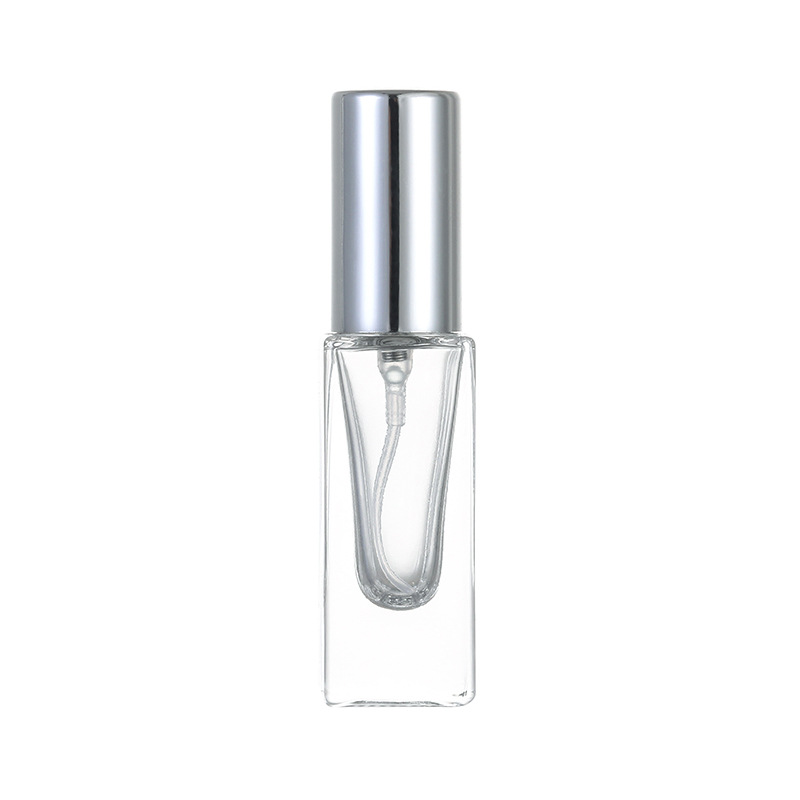 B063 - 5ml 10ml 20ml 30ml muestra portátil de vidrio de fragancia envasado botella de pulverización de presión vacía