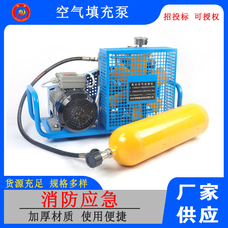 达宇空气呼吸器消防充气泵压缩空气填充泵便携式空气压缩机
