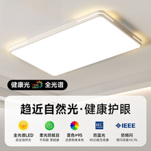 超薄led吸顶灯长方形客厅灯具简约房间卧室灯书房过道阳台中山灯