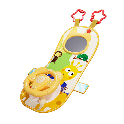 Children's car back seat canvas steering wheel early education toys baby car stroller comfort toys 1-3 years old
