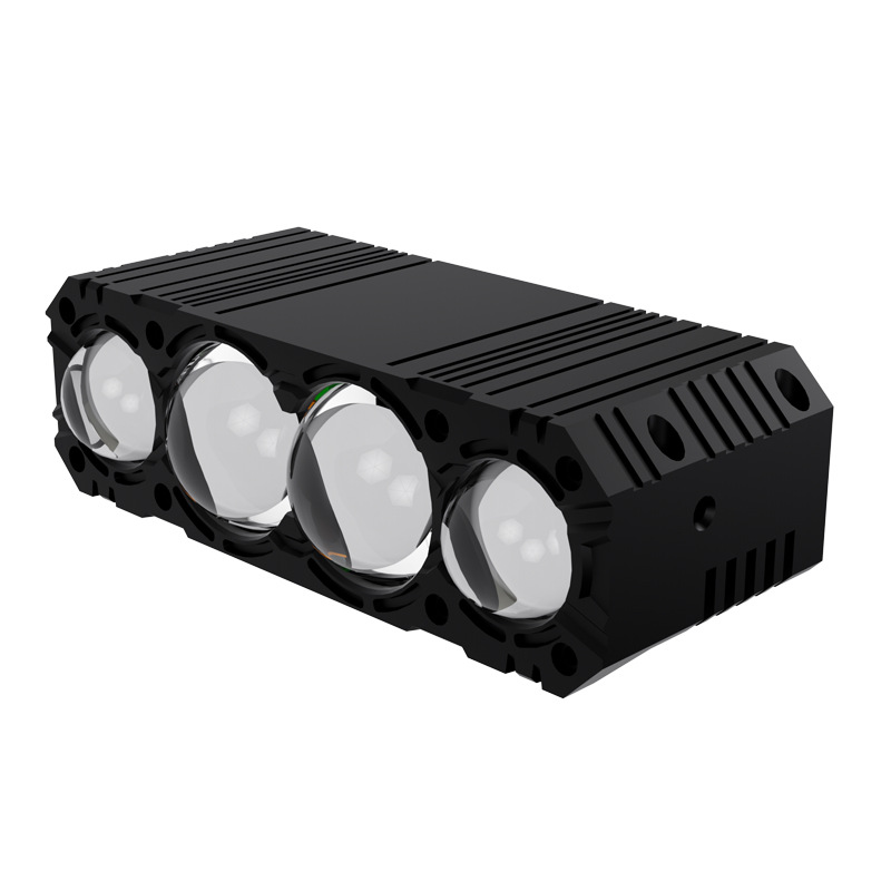 Foco de motocicleta matriz impermeable 4 grupos de luz super brillante para adaptarse a una variedad de modelos de faro de luz intensa de largo alcance de la red de automóviles