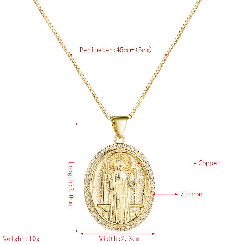 Fashion Copper Micro-inlaid Zircon Necklace display picture 1