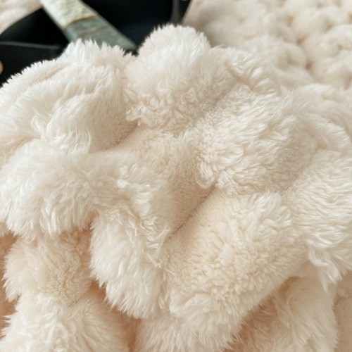 Class A scarab velvet blanket Beibei velvet double-sided velvet cover blanket autumn and winter thickened warm lambswool composite blanket wholesale