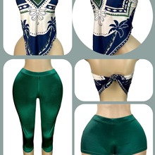 HR25031 欧美时尚女装弹力色丁光泽感热裤短裤（一口价，不改价）