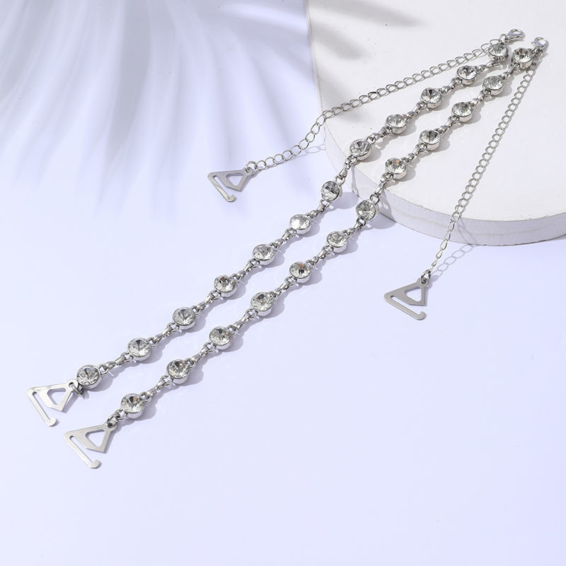 라인 석 더블 숄더 [트라이앵글 버클]]