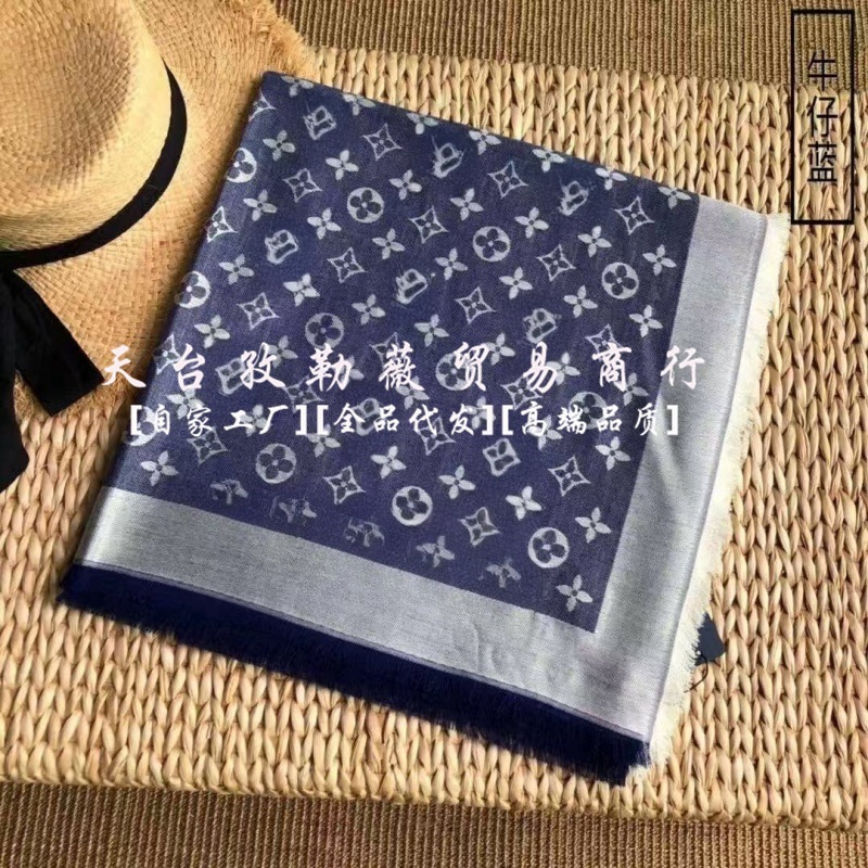 羊毛真丝金银丝围巾大方巾中薄款四季佩戴款秋冬保暖款女旅游披肩|undefined