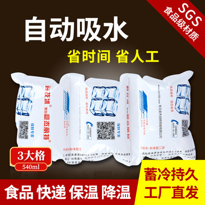 Howard 杰丽特 Ice bag commercial water uptake Ice pack 3 Large grid 540ML disposable Fresh keeping fruit Cake fresh