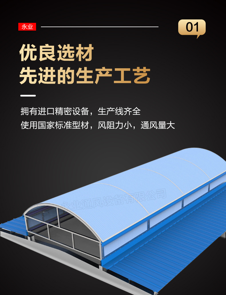 屋顶电动天窗一字型钢结构厂房采光排烟通风天窗通风量大诚信推荐