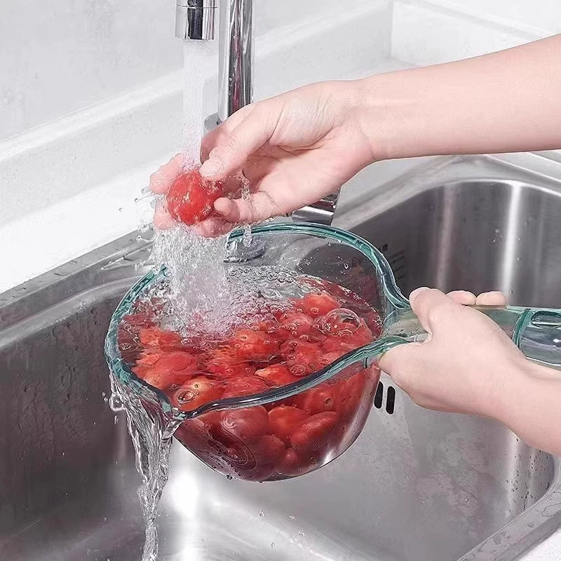 Большая пластиковая ladля для дома, легкий вес, ровный поток, зеленый/красный/серый