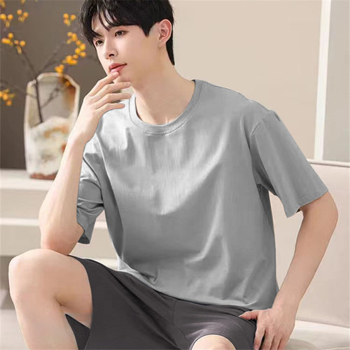 Men's Short Sleeve Short Pants Summer Homecoming Set Loose Plus Size Outerwear Casual Sports Plus Size