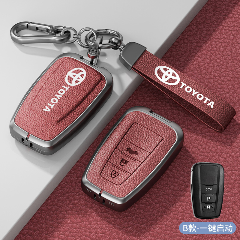 모델 B 아연 합금 쉘 3버튼 화산 레드 하드웨어 팔찌