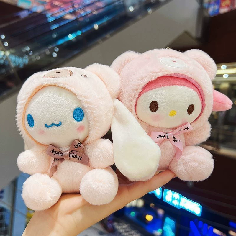 Брелок-плюш (Sanrio) 13 см, милая куколка‑шарм для сумки, мягкий плюшевый