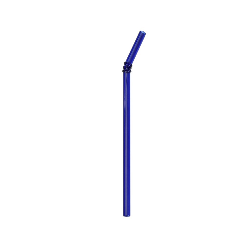 Paja de vidrio de bambú resistente al calor paja de vidrio de borosilicato color mujeres embarazadas y niños jugo bebida ventas directas de la fábrica