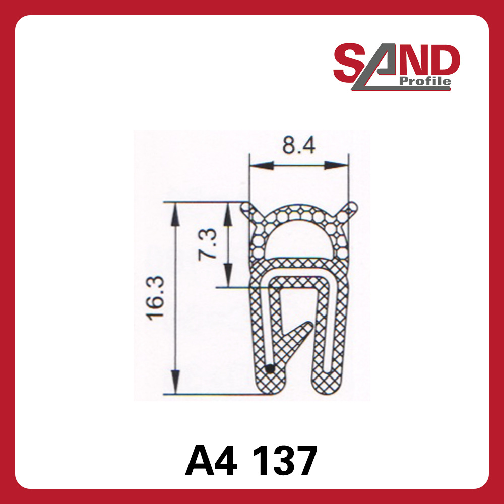 申波菲勒SAND密封条棱边保护条护边条橡胶条A4137