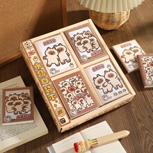 小猫阿狗A7皮套本 高颜值萌趣豚豚留言笔记本创意卡通备忘记事本