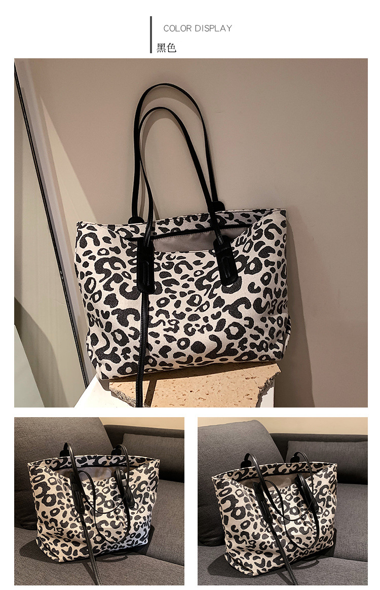 Big Bag Womens Bag 2021 New Fashion Leopard Print SpecialInterest Shoulder Bag Large Capacity Versatile Class Commuter Totepicture11
