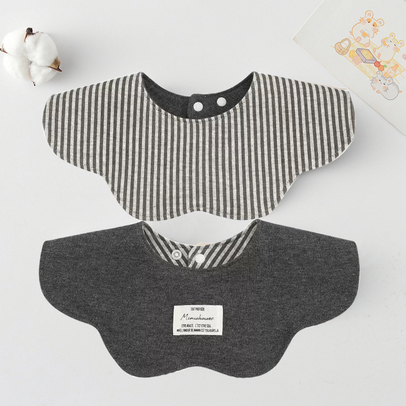 Foreign Trade Same Style Baby Bibs, Soft and Comfortable Double-Sided Pure Cotton, Large and Good-Looking Baby Bibs, Newborn Supplies