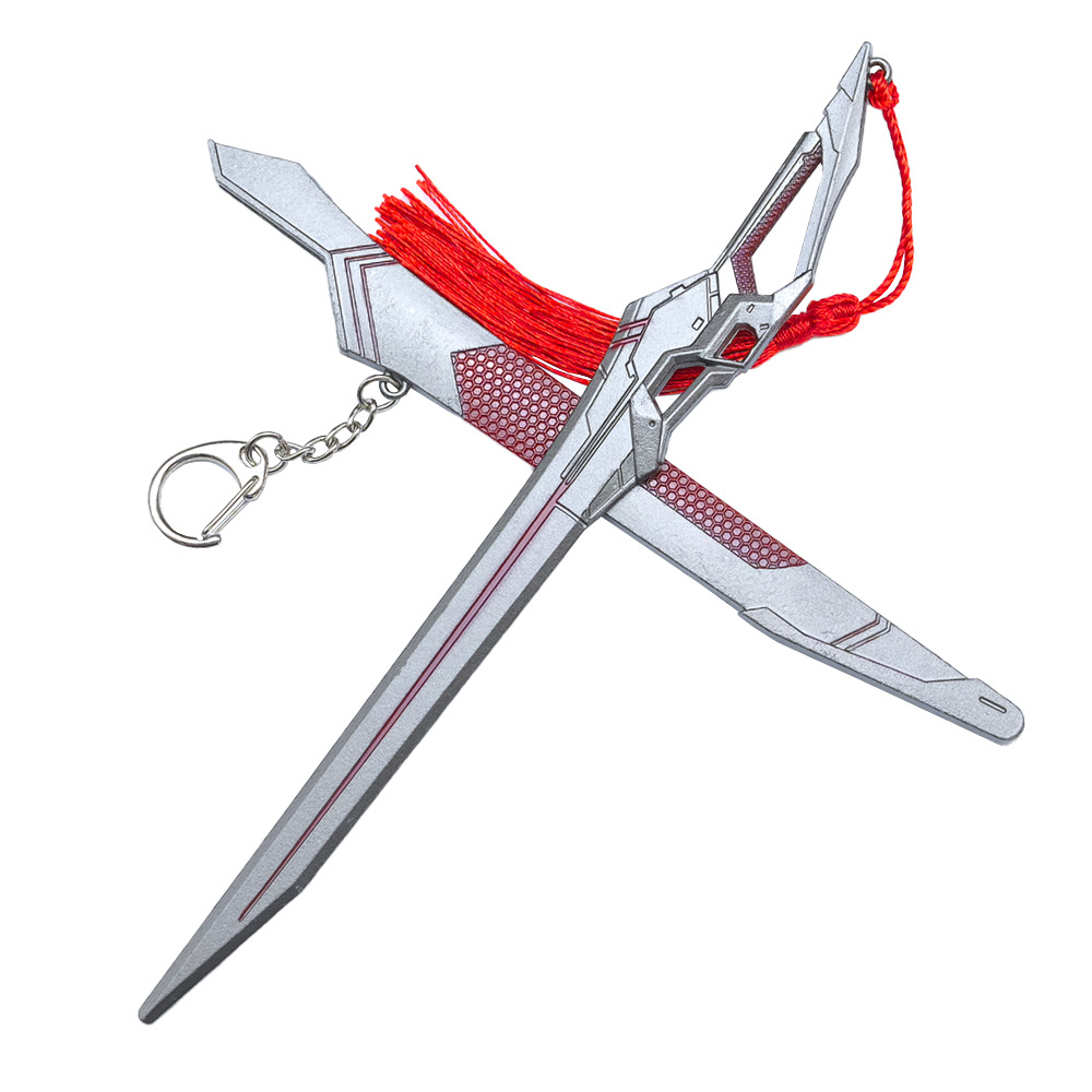 삼킨 별 주변 22CM 블러드 섀도우 소드 학생 장난감 합금 칼집 무기 장식품 무기 수집 소품