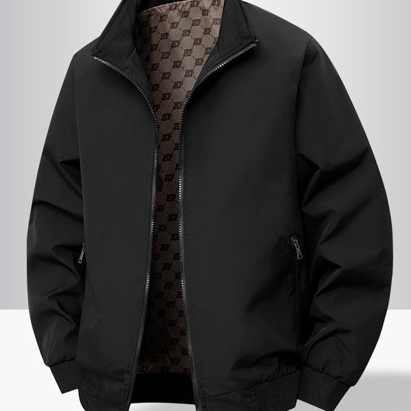 Men's New Stand-up Collar Casual Jacket Autumn And Winter Versatile Trend Loose Coat_viptrois.com