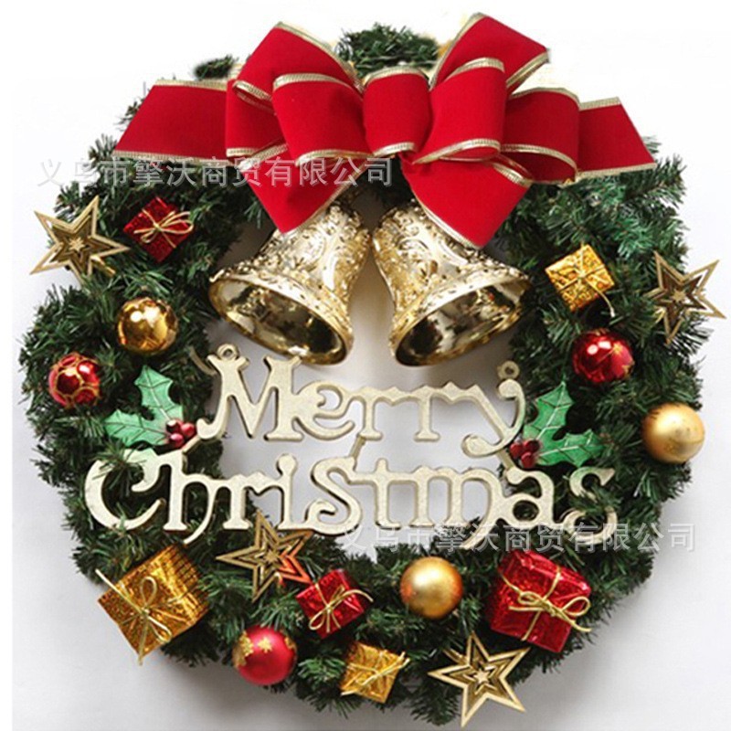 ヨーロッパとアメリカのクリスマスリース、サンプル、越境クリスマスツリー、籐の装飾、結婚式、お祝い、パーティー、リース、クリスマスの雰囲気|undefined