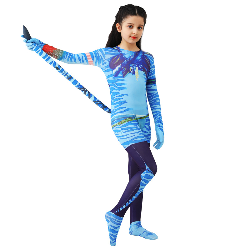 Avatar 2cos ropa de agua carretera niños adultos ropa Cosplay película mismo apretado mono ropa