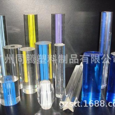 气泡棒 扭纹线条棒 PMMA有机玻璃棒 厂家直供价格优惠 多种规格