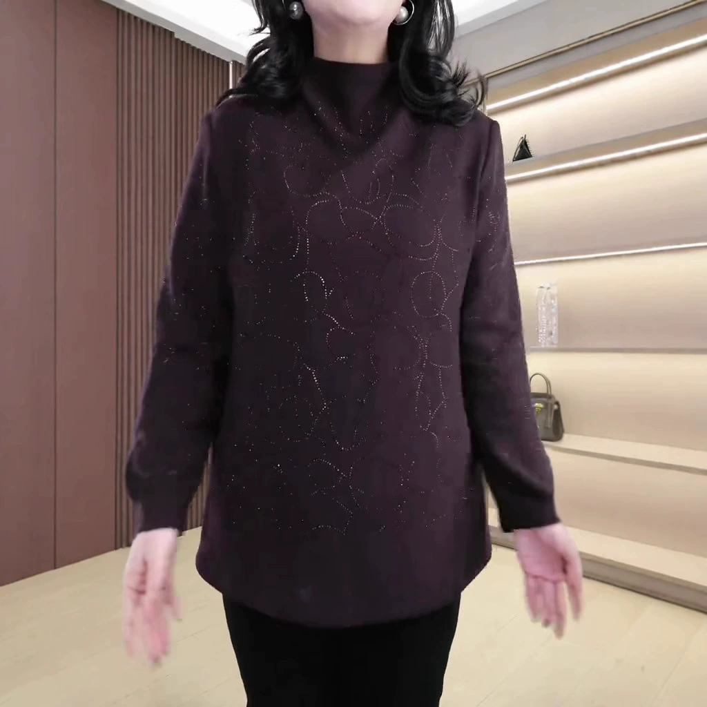 Весенний новый легкий и экстравагантный темперамент, дикий бархатный полувысокий воротник