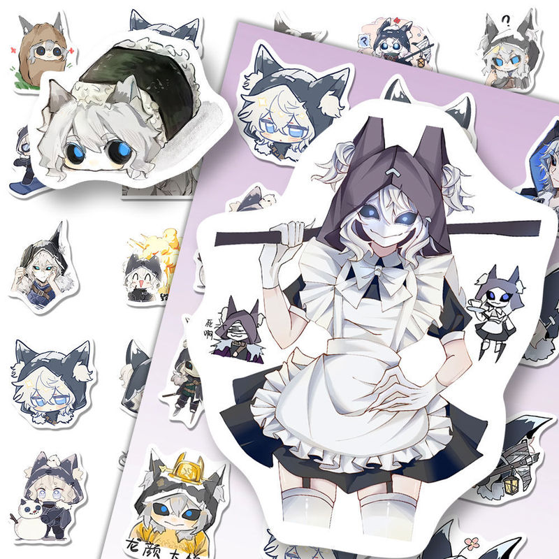 132 New Fan-Made Stickers of Identity V Night Watch, Cute Cartoon Itakuwa Merchandise for DIY Journals