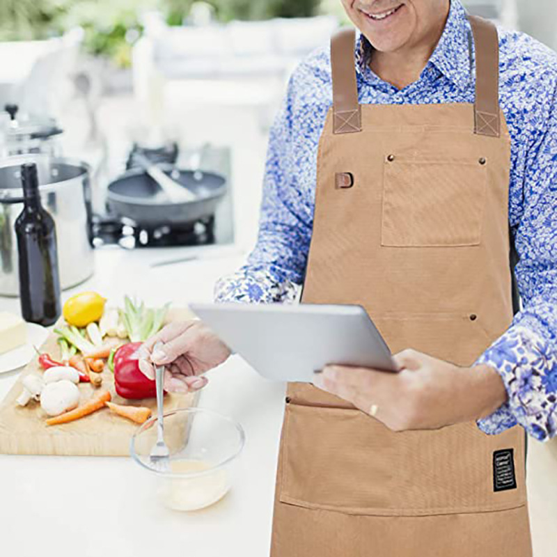 FUENTE Fábrica de lona engrosada delantal sin mangas correa ajustable carpintería electricista jardinería ropa de trabajo delantal al por mayor
