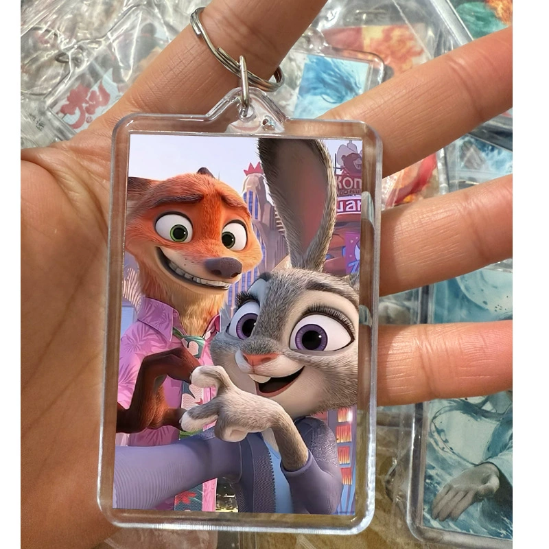 Аcrylic keychain, photo, creative backpack handmade, pendant, DIY