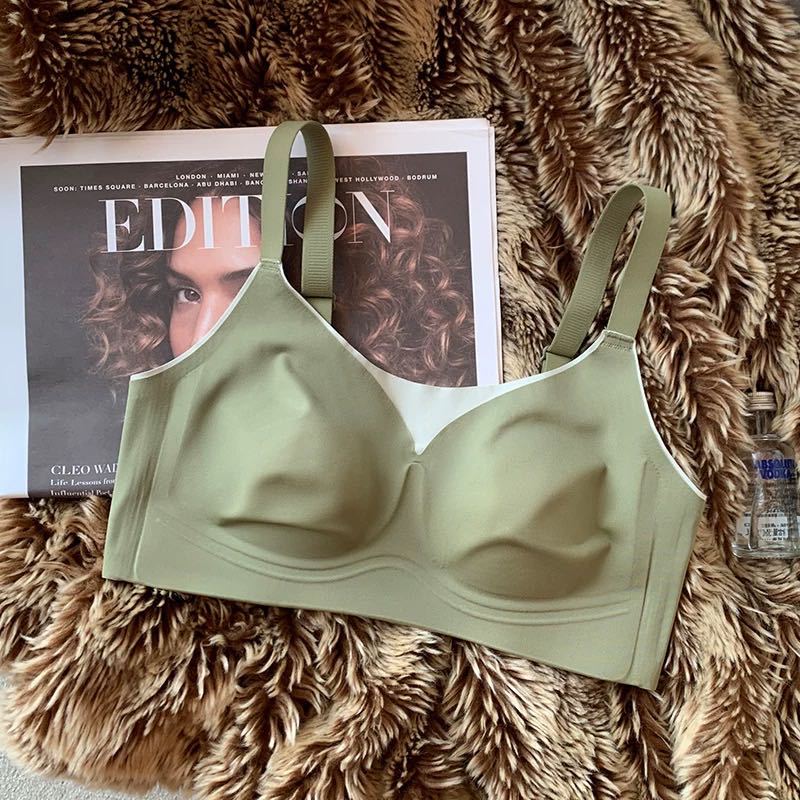 Ventas directas de fábrica comercio electrónico transfronterizo Sudeste de Asia Vietnam Tailandia damas burbujas encaje pecho pequeño recogido sujetador Tovin