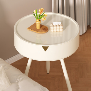 Bedside Table Modern Simple Home Bedroom Small Iron Cream Style Side Table Replacement Creative Mini Storage Rack