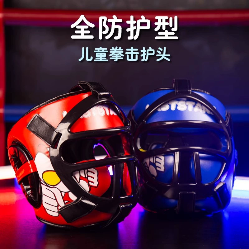 Children's boxing helmet, mask, protective gear for training for men and women
