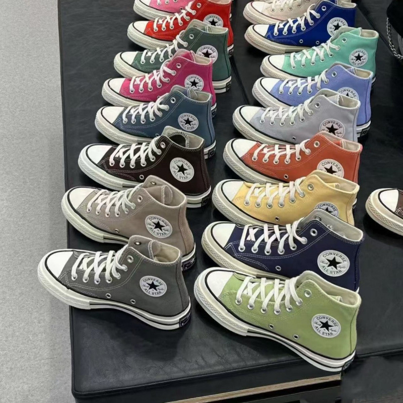 Pure Original Patriotic Converse 1970 Classic High-Top Canvas Shoes Low-Top Sneakers for Men and Women, Versatile Trendy Men's and Women's Shoes