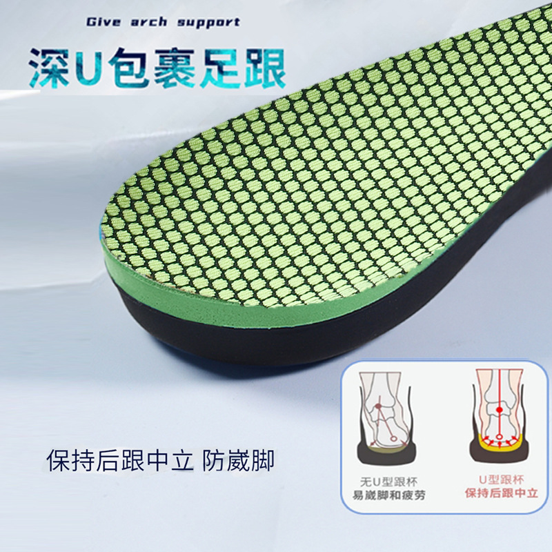 plantilla de corrección de pies planos, soporte de arco alto para hombres y mujeres, plantilla de soporte de PU anti-colapso