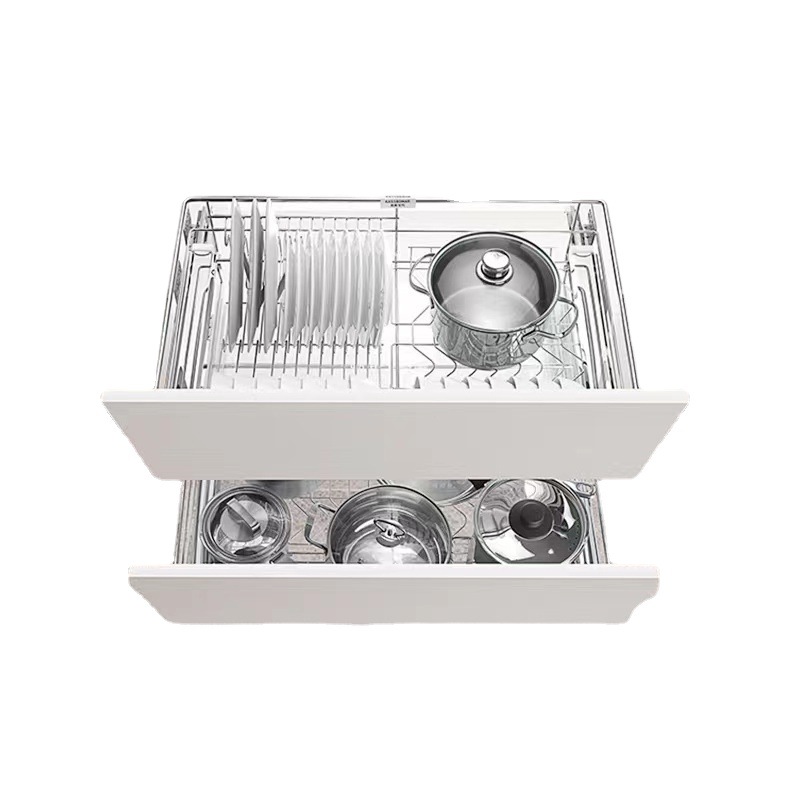 En stock cesta extraíble cesta de condimento de doble capa cesta extraíble de acero inoxidable armario de cocina cajón estante plato cesta de almacenamiento
