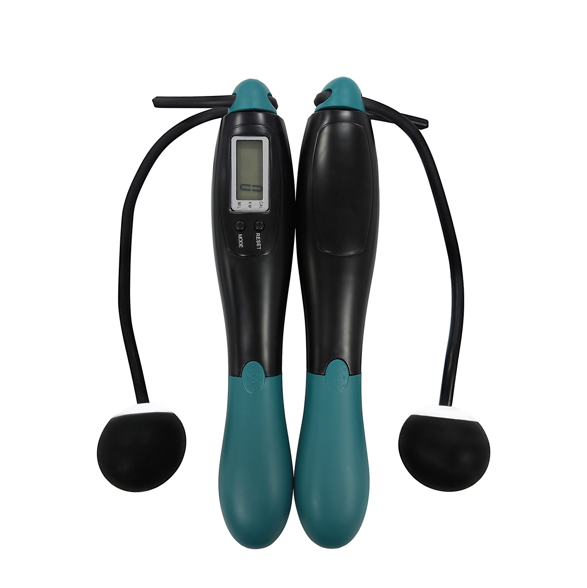 녹색과 검은색 밧줄 + 작은 공