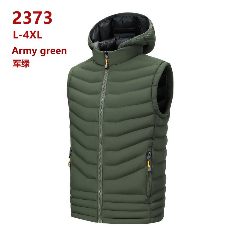 Costilas transfronterizas chaleco de algodón hombre otoño invierno chaqueta cálida de terciopelo sin mangas palpitación de algodón clip comercio exterior al por mayor