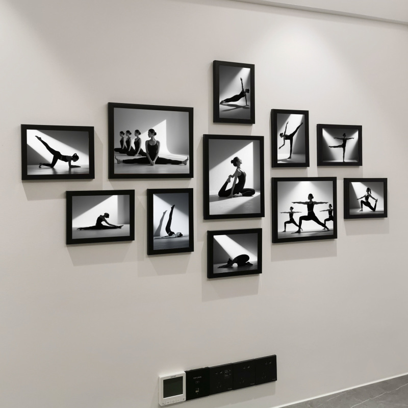 Yoga Studio Decorative Photo Frame Gym Wall Photo Wall Poster Hanging Painting Training Room Dance Room Mural Yoga Studio Decorative Photo Frame Gym Wall Photo Wall Poster Hanging Painting Training Room Dance Room Mural